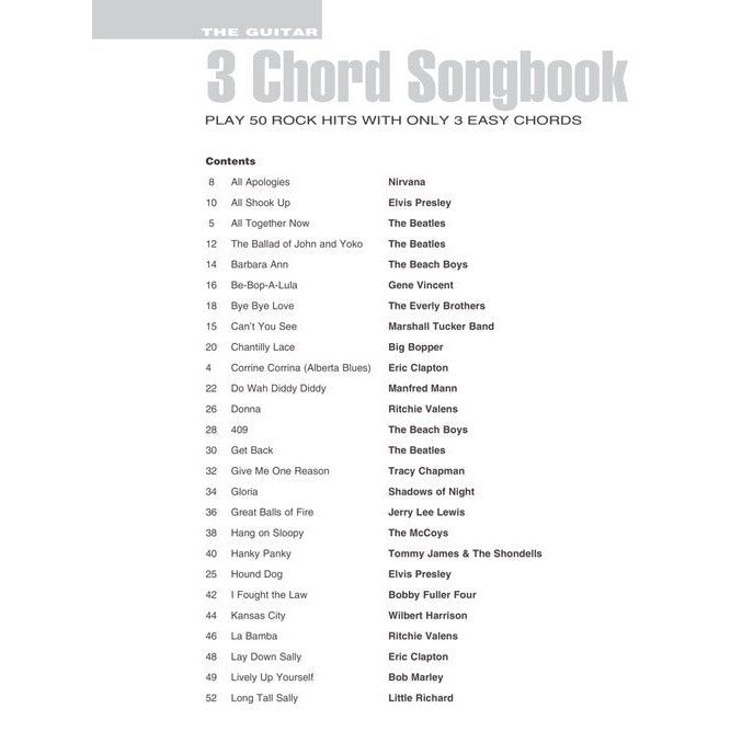 The Guitar Three-Chord Songbook