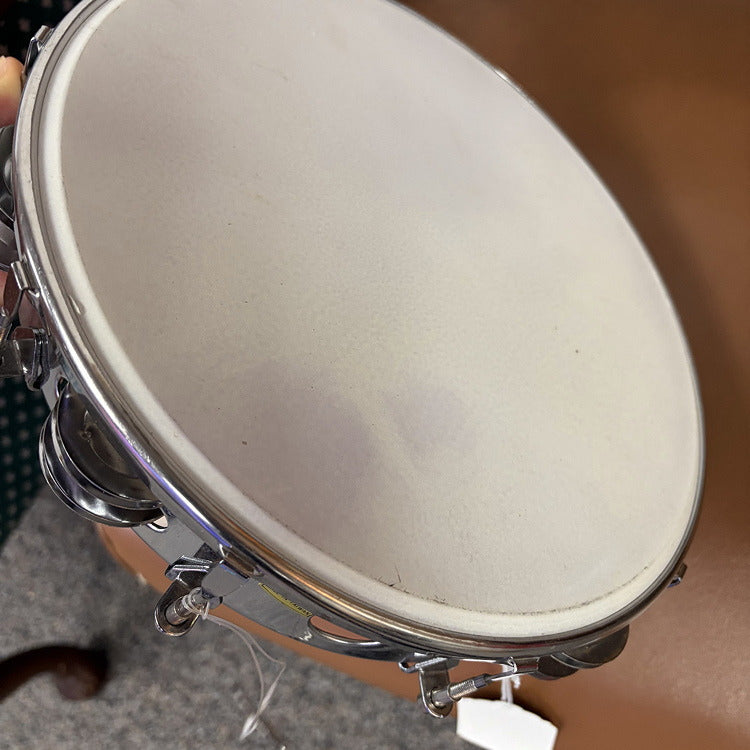 10" Tunable Tambourine Metal Shell Double Jingles