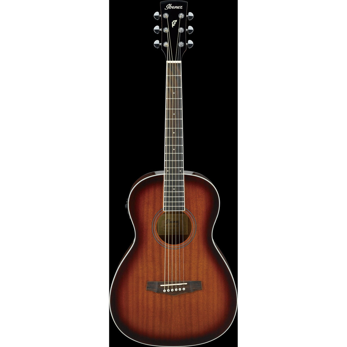 Ibanez PN12EVMS Performance Series Parlor Acoustic/Electric Guitar (Vintage Mahogany Sunburst)