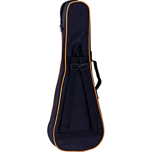 Ortega Concert Ukulele Gig Bag Black Orange