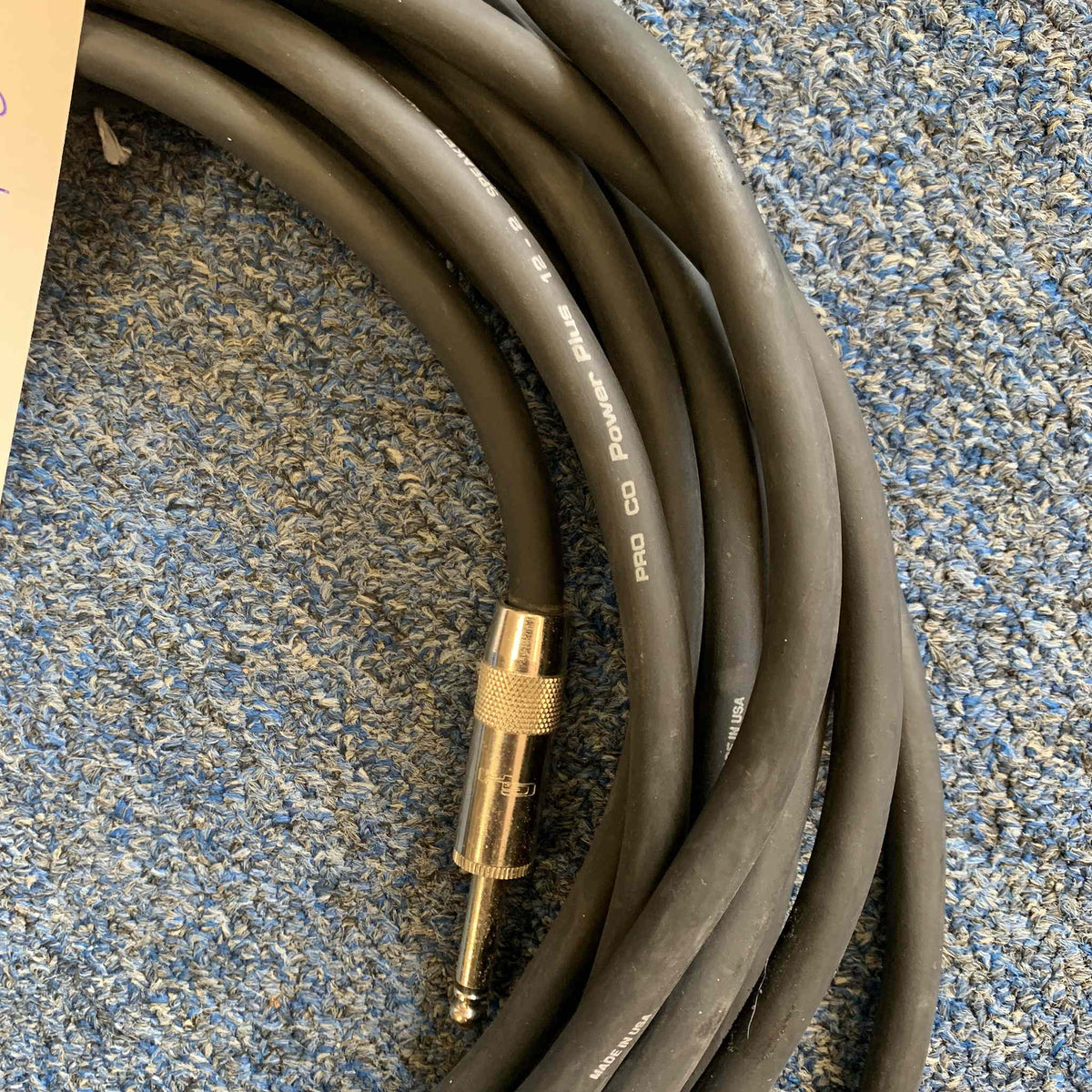 ProCo Power Plus 12-2 Speaker Cable Speakon-1/4" USA 25’ (used)