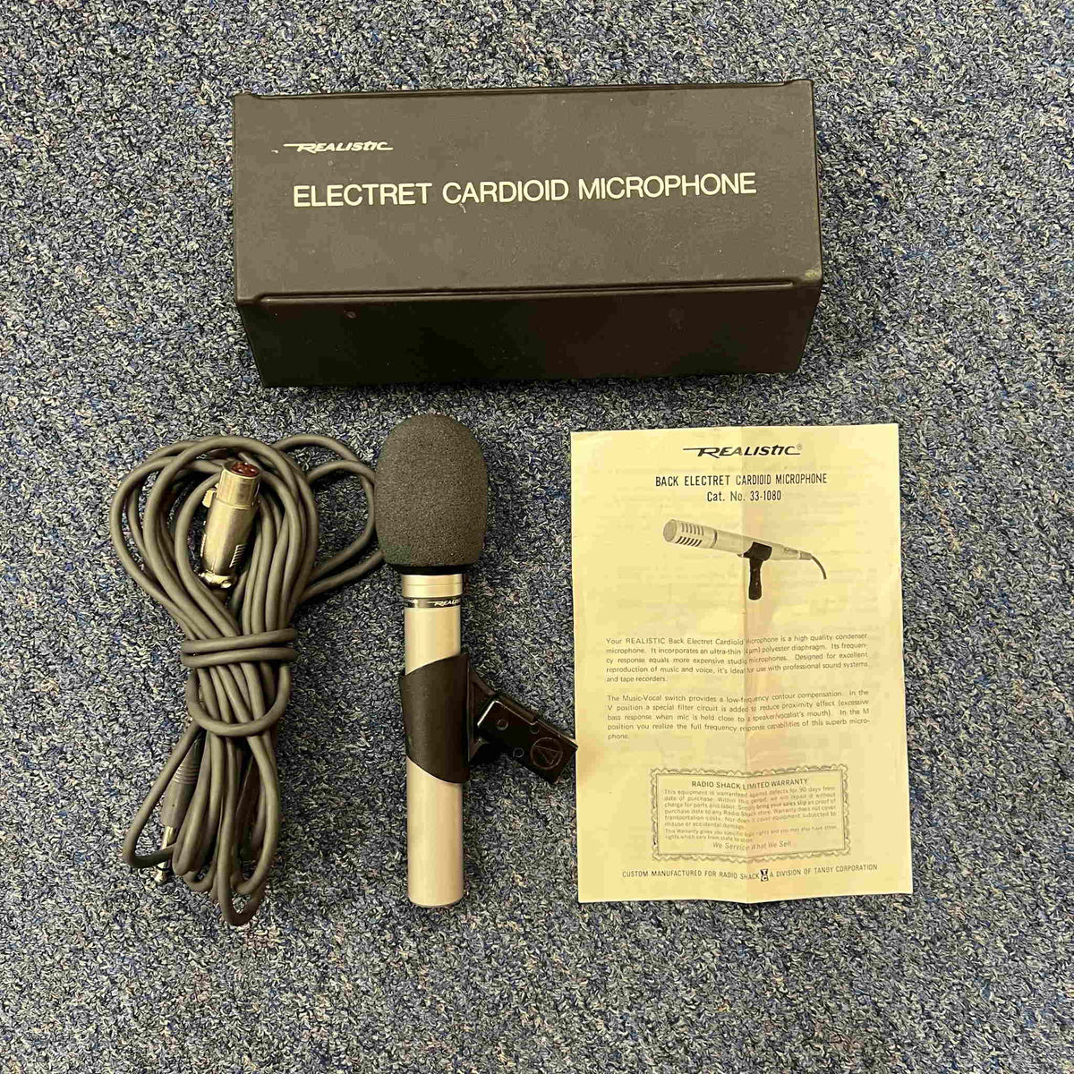 Realistic 33-1080 Electret Cardoid Microphone