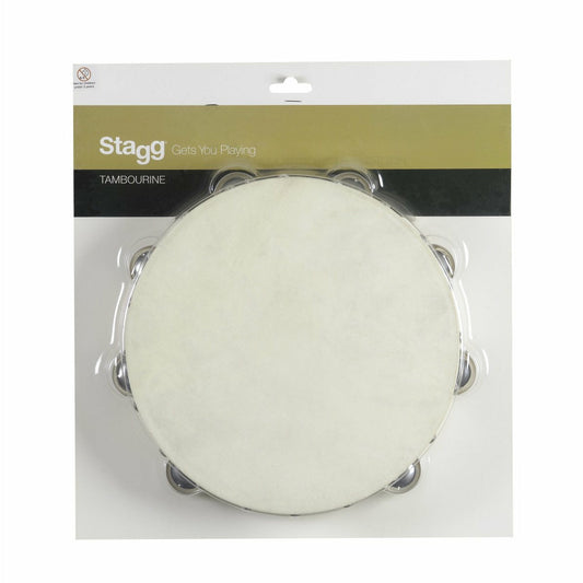 Stagg 10" Tambourine 2-row Wood