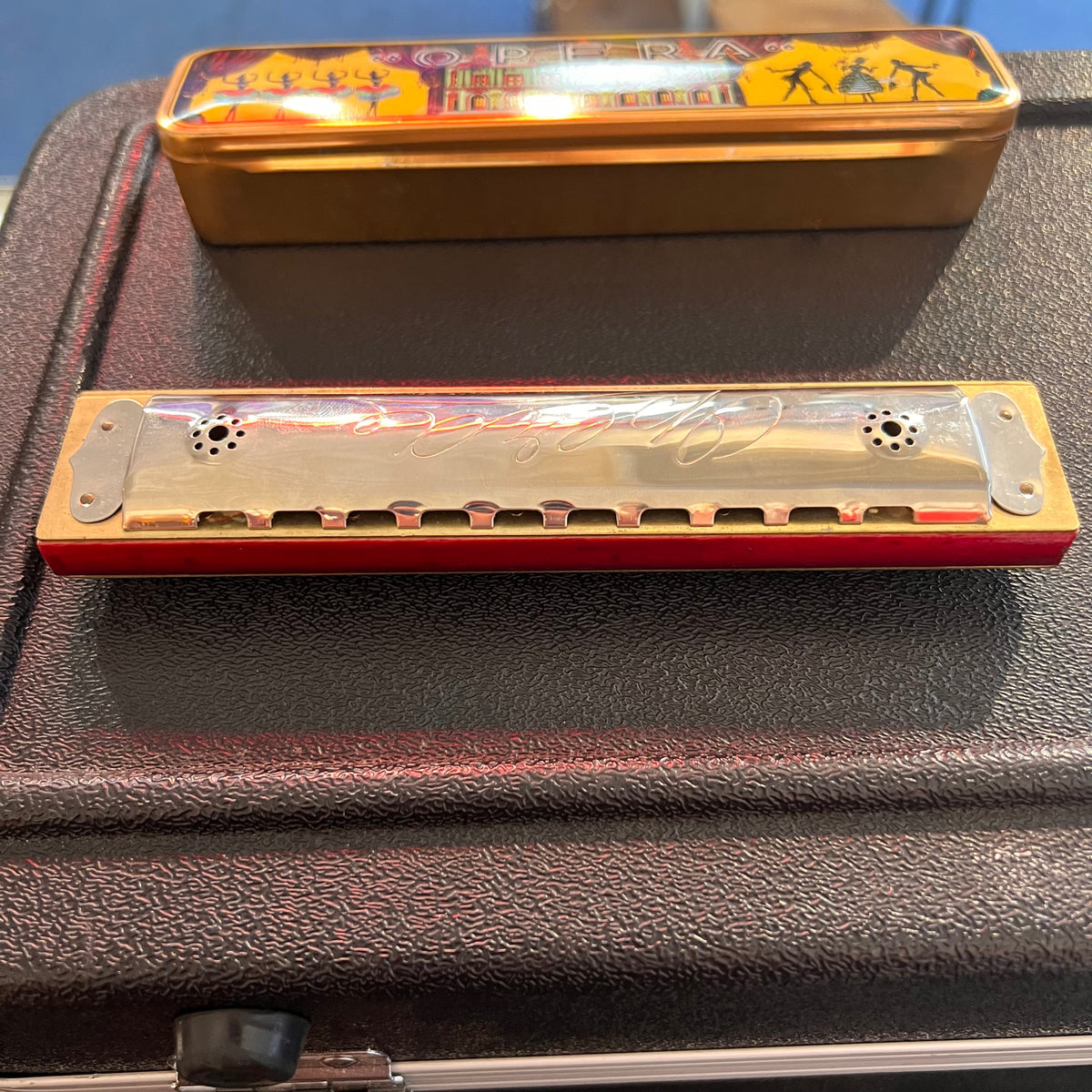 Vintage Opera Harmonica in case Germany