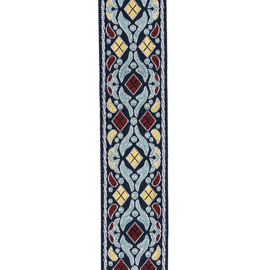 D'Addario Eco Jacquard Woven Guitar Strap, Navy