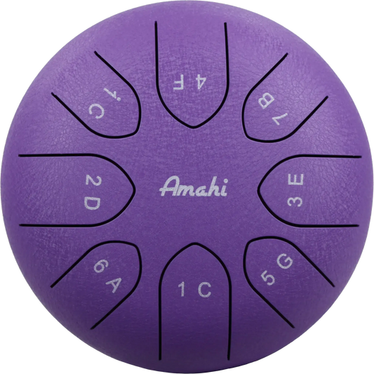 Amahi 8" Steel Tongue Drum – Purple