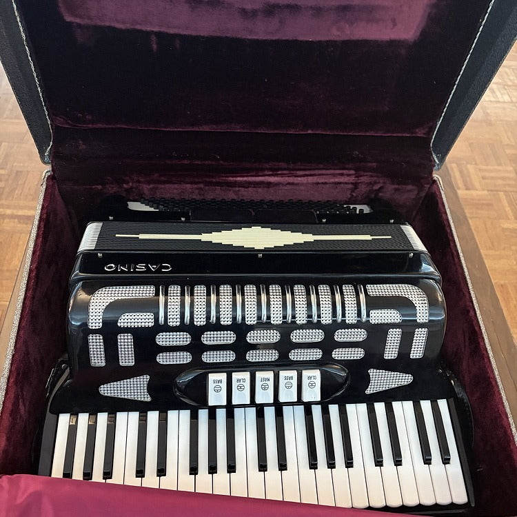 Casino Piano Accordion Black, Used