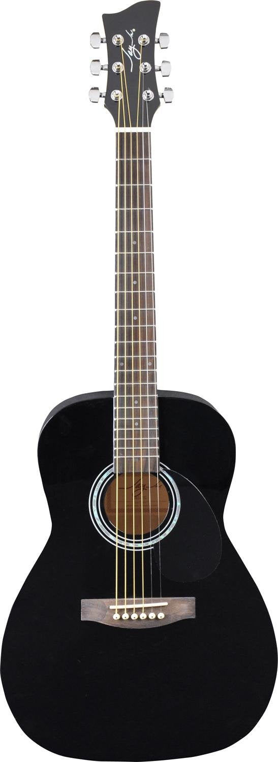 Jay Turser JJ43-BK-A Jay-Jr Series 3/4 Size Dreadnought Acoustic Guitar. Black