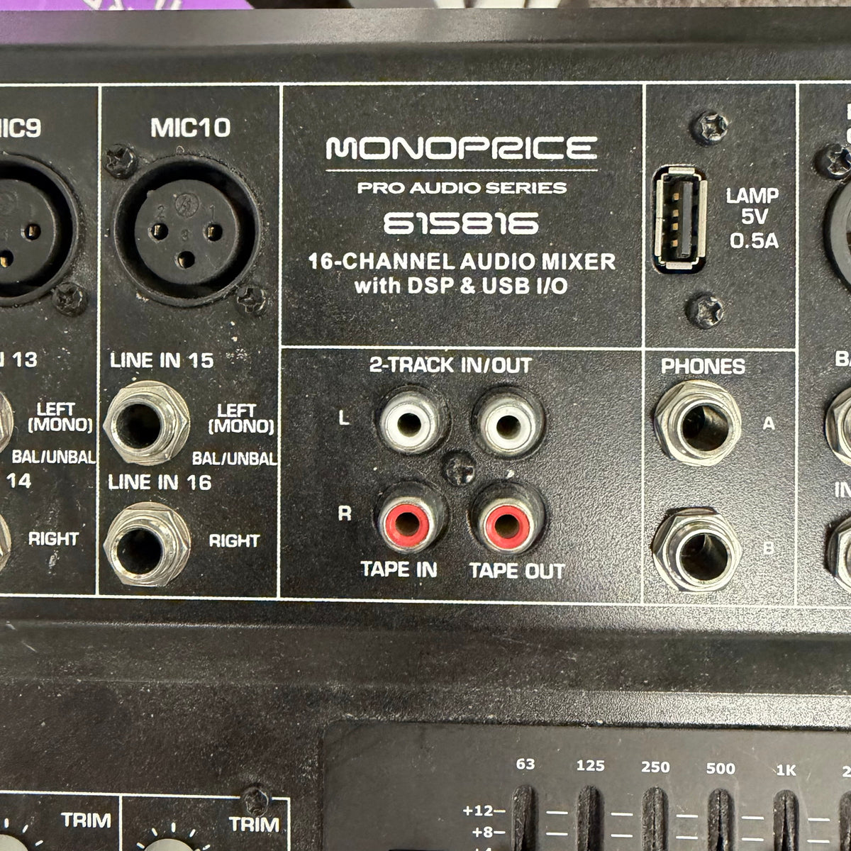 Monoprice 615816 16-Channel Audio Mixer with DSP and USB