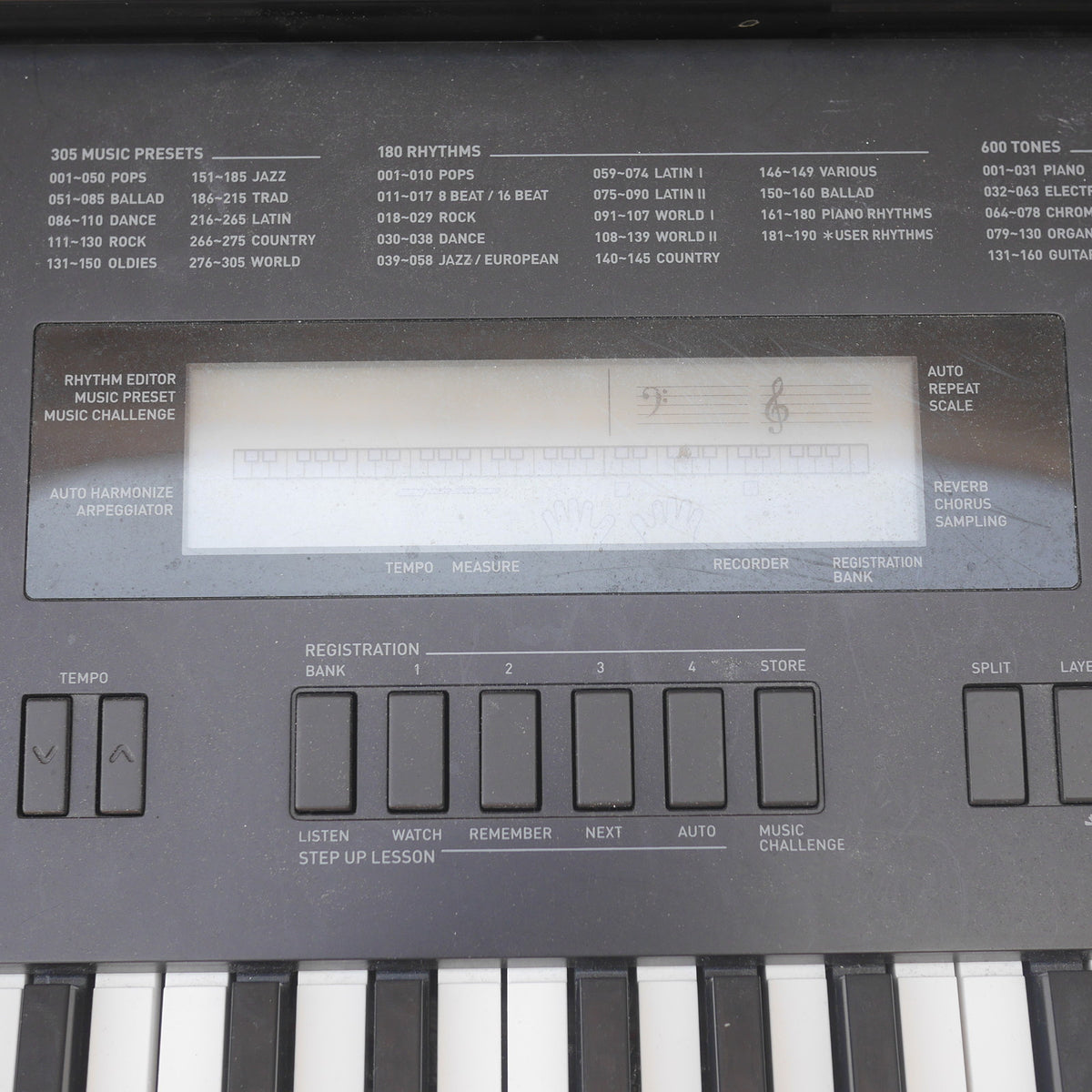 Casio WK-220 76-key keyboard used