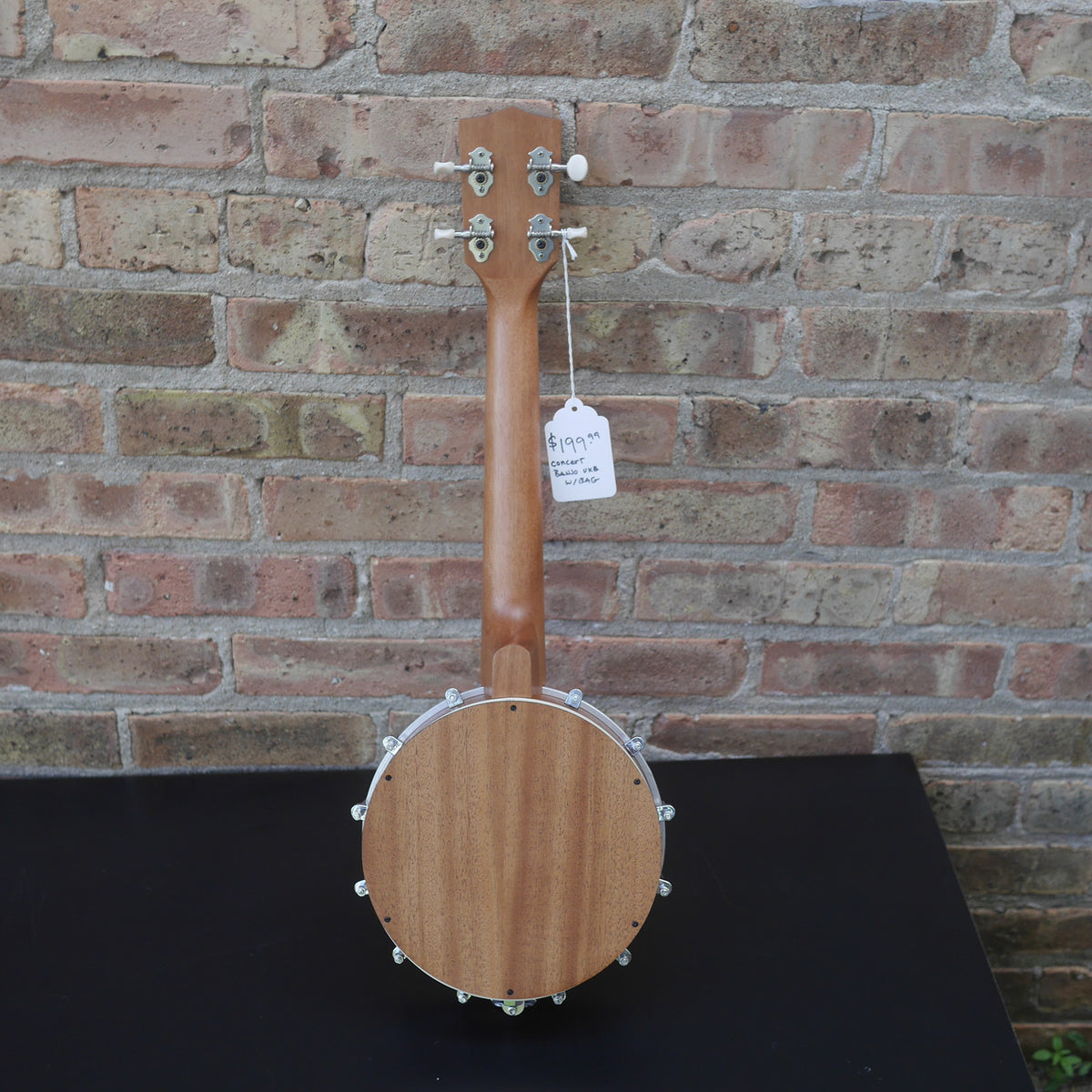Kala Natural Mahogany Banjo Concert Ukulele with Bag