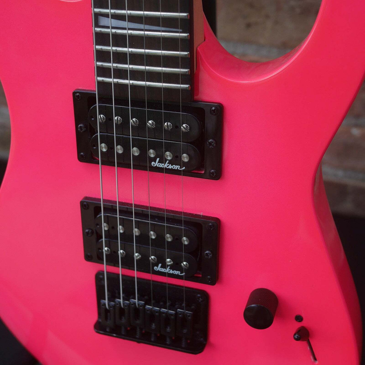 Jackson JS1X Dinky Minion Electric Guitar Neon Pink (used)