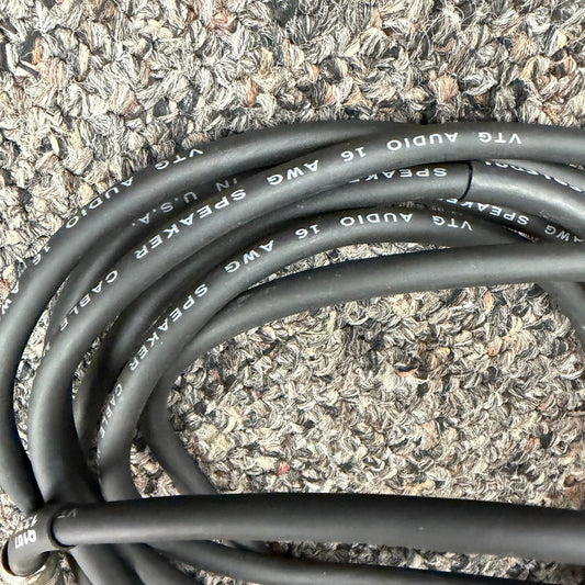 VTG Audio Commercial Series 16 AWG Speaker Cable 1/4" ends 10'' (used)