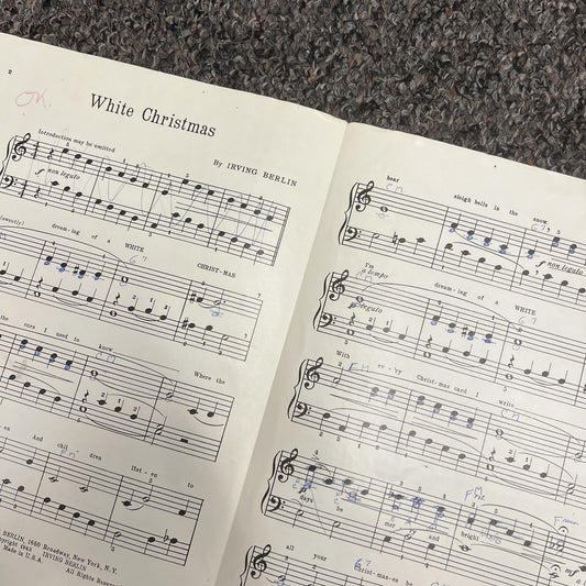 White Christmas Simplified Piano Solo