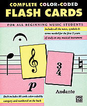 Alfred Complete Color Coded Flash Cards for all Music Students