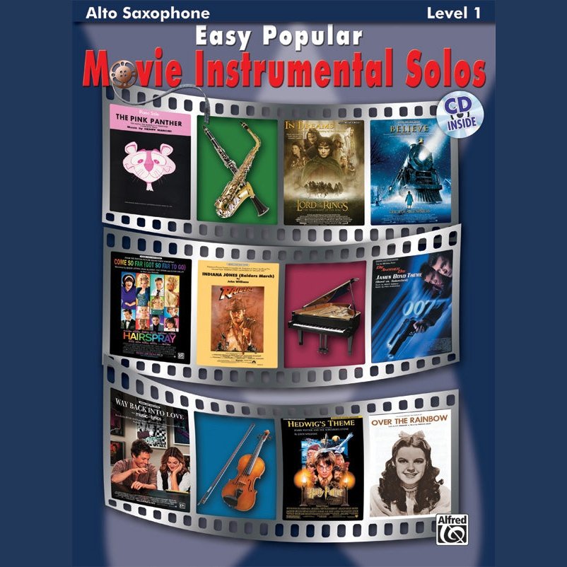Easy Popular Movie Instrumental Solos Alto Saxophone Level 1
