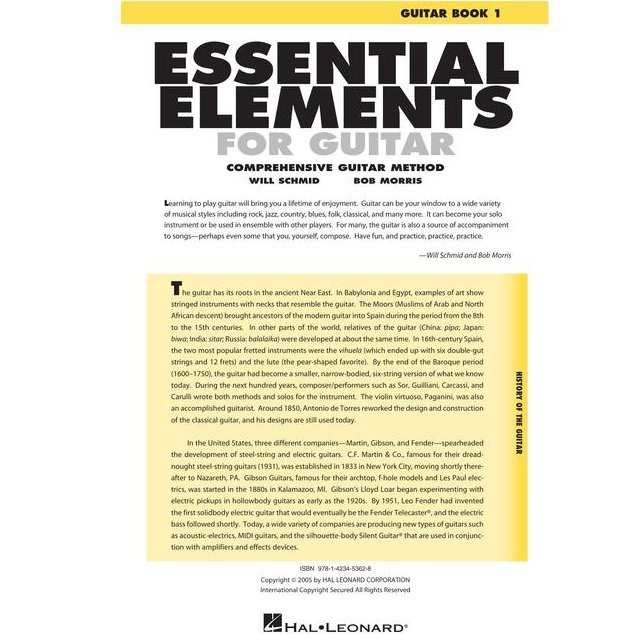 Essential Elements for Guitar Method Book 1