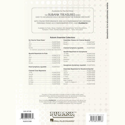 Rubank Treasures for Alto Saxophone