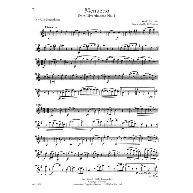 Rubank Treasures for Alto Saxophone