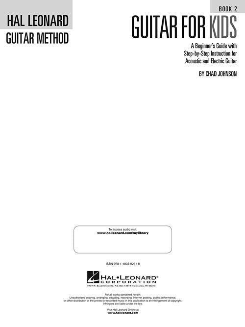 Hal Leonard Guitar for Kids - Book 2