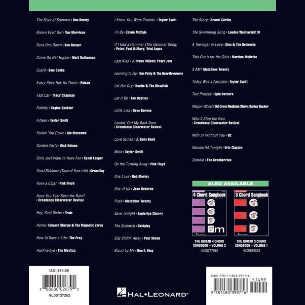 The Guitar 4-Chord Songbook G-C-D-Em