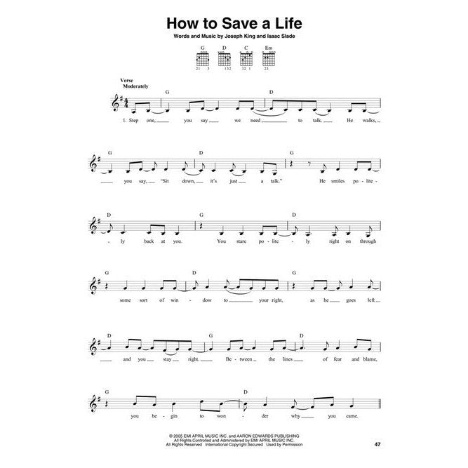 The Guitar 4-Chord Songbook G-C-D-Em