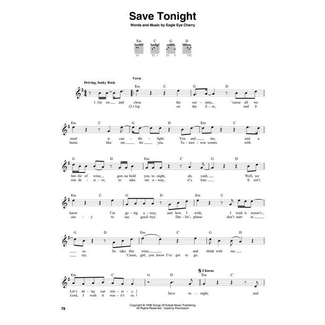 The Guitar 4-Chord Songbook G-C-D-Em