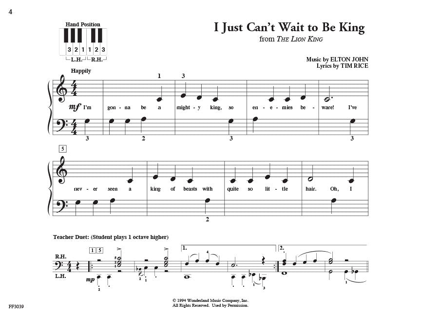 PreTime Piano Disney Primer Level Faber Piano Adventures