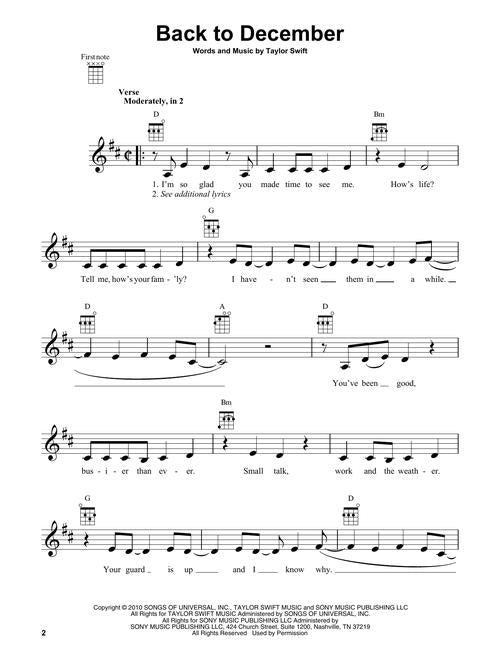 Taylor Swift - Ukulele Collection