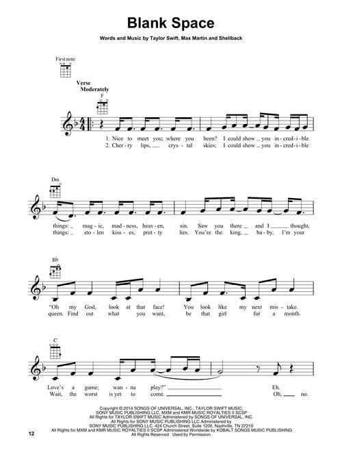 Taylor Swift - Ukulele Collection