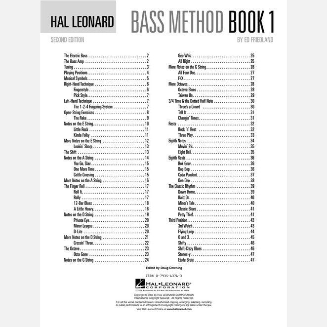Hal Leonard Bass Method Book 1