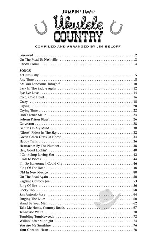 Jumpin' Jim's Ukulele Country Ukulele Songbook