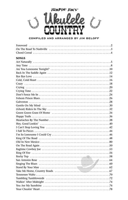 Jumpin' Jim's Ukulele Country Ukulele Songbook