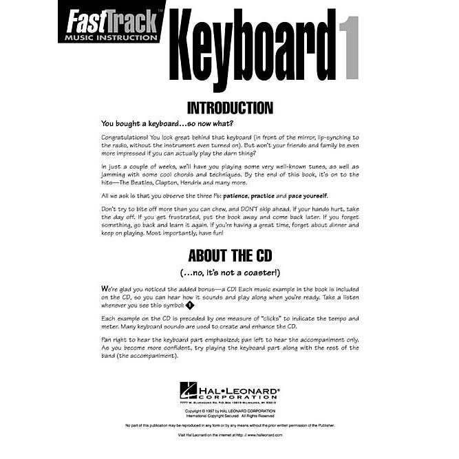 FastTrack Keyboard Method - Book 1