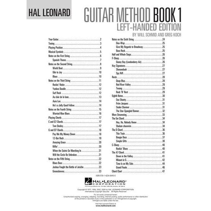 Hal Leonard Guitar Method, Book 1 - Left-Handed Edition