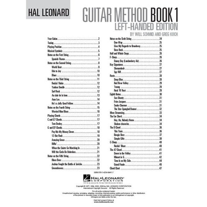 Hal Leonard Guitar Method, Book 1 - Left-Handed Edition Audio Access included