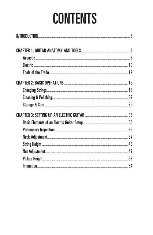 Hal Leonard Guitar Method - Guitar Setup & Maintenance