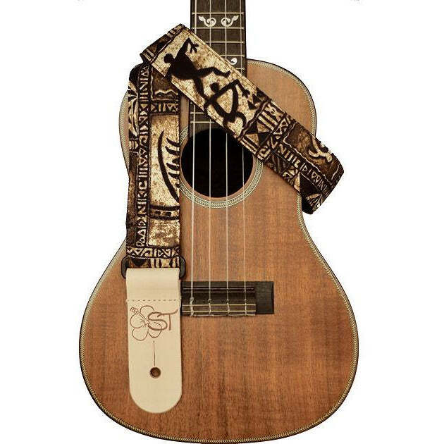 Sherrin's Threads 1.5" Uke Strap Brown Tapa