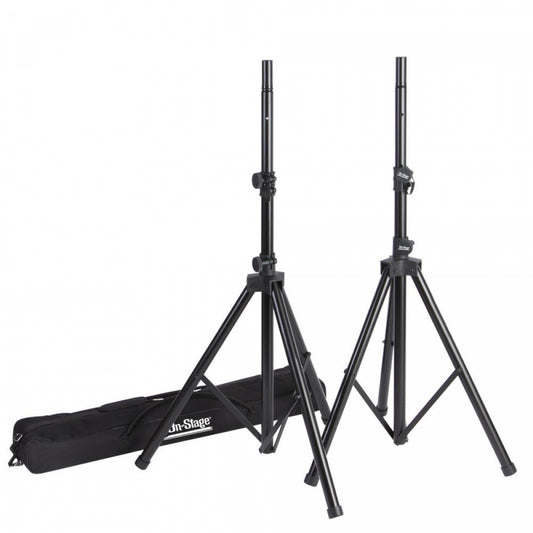 All-Aluminum Speaker Stand Pak With Zippered Bag