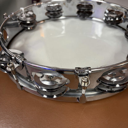 10" Tunable Tambourine Metal Shell Double Jingles