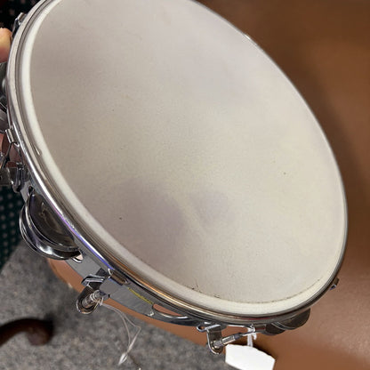 10" Tunable Tambourine Metal Shell Double Jingles