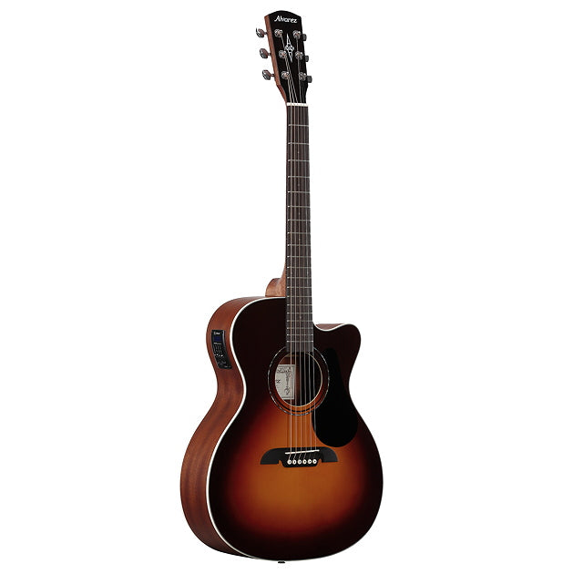 Alvarez Regent Folk/OM Acoustic Electric w/cutaway and Deluxe Gig bag Sunburst