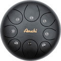 Amahi 10” Steel Tongue Drum Black