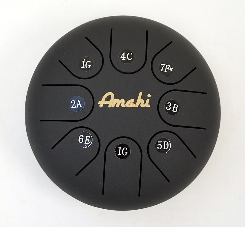 Amahi 6” Steel Tongue Drum Black