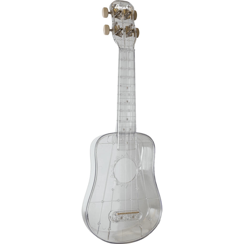 Amahi Crystal Clear Plastic Ukulele