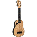Amahi HCLF880 Troubadour Ukulele Offset Soundhole Quilted Ash Top