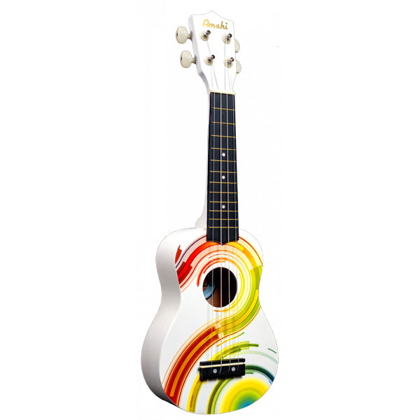 Amahi Psychedelic Swirl Soprano Ukulele