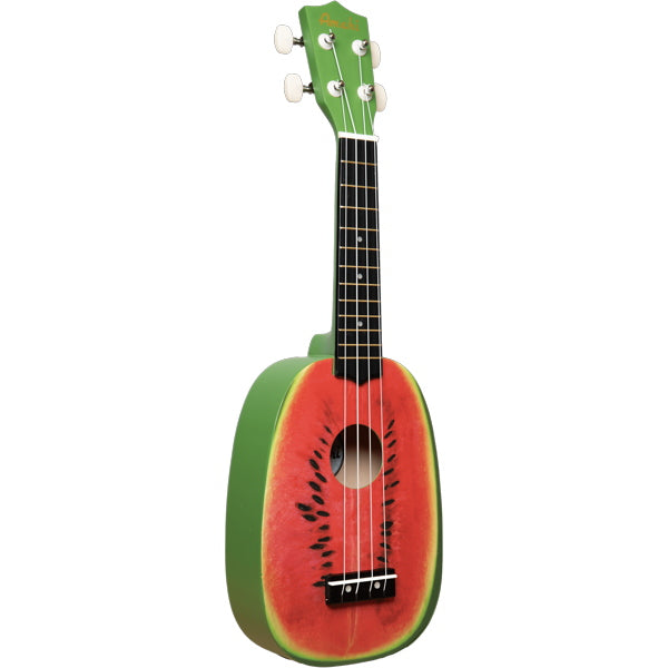 Amahi Rainbow Pineapple Shape Watermelon Design Soprano Ukulele