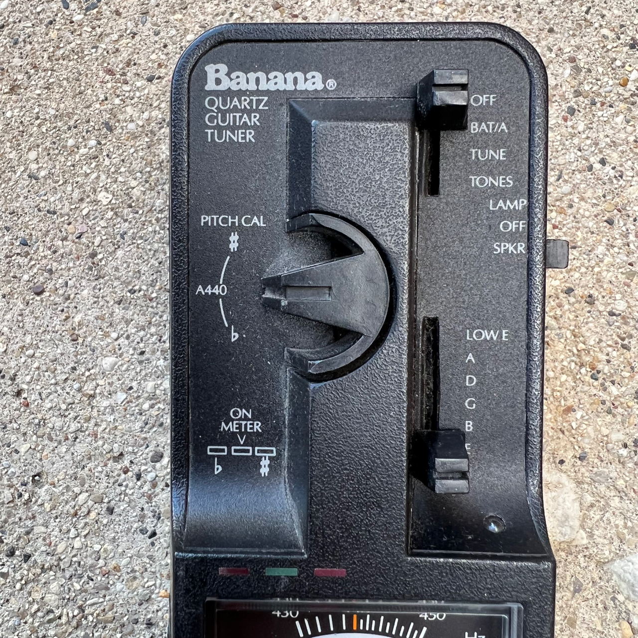 Banana Quartz Guitar Tuner Vintage