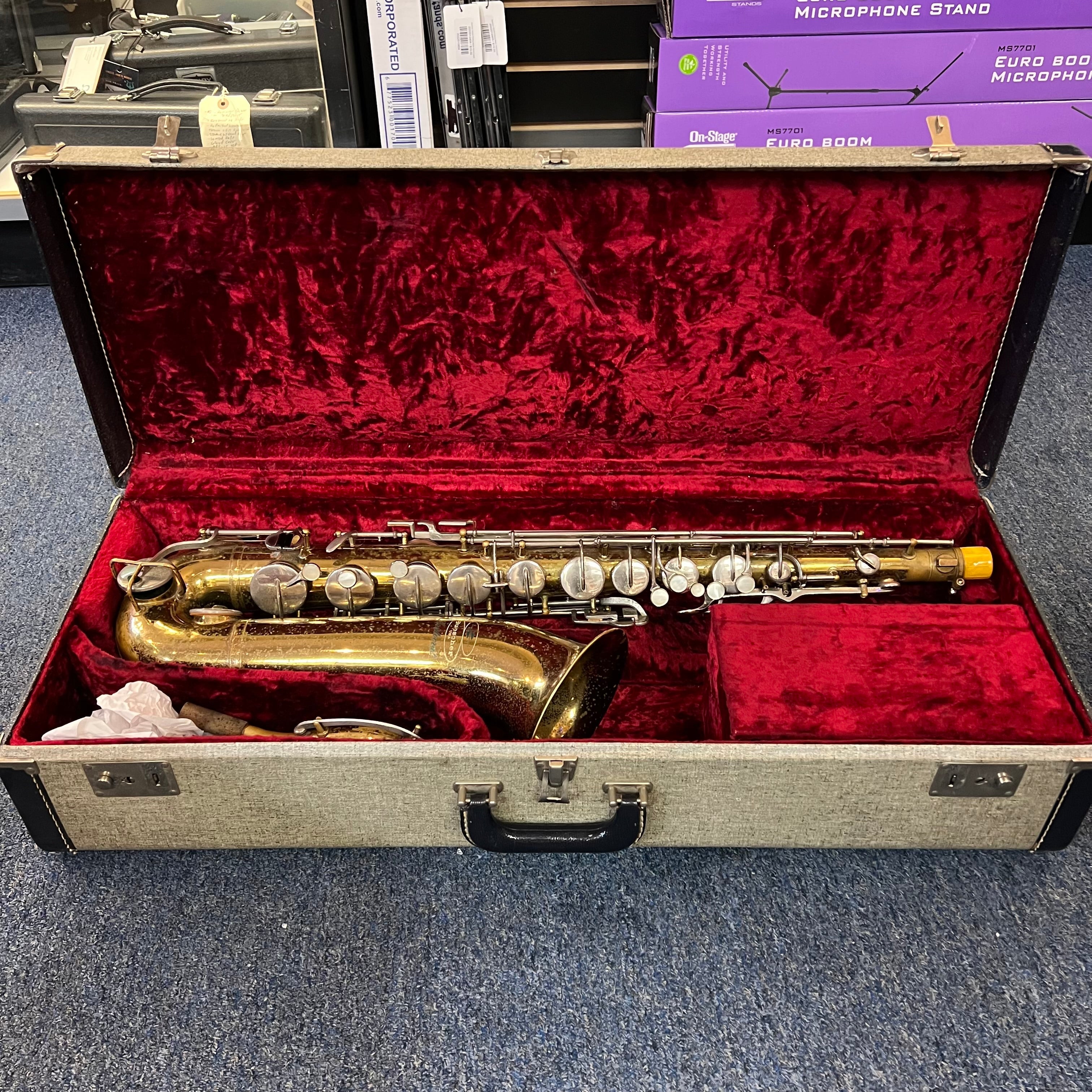 Buescher Aristocrat Tenor Saxophone 1960s Very Good